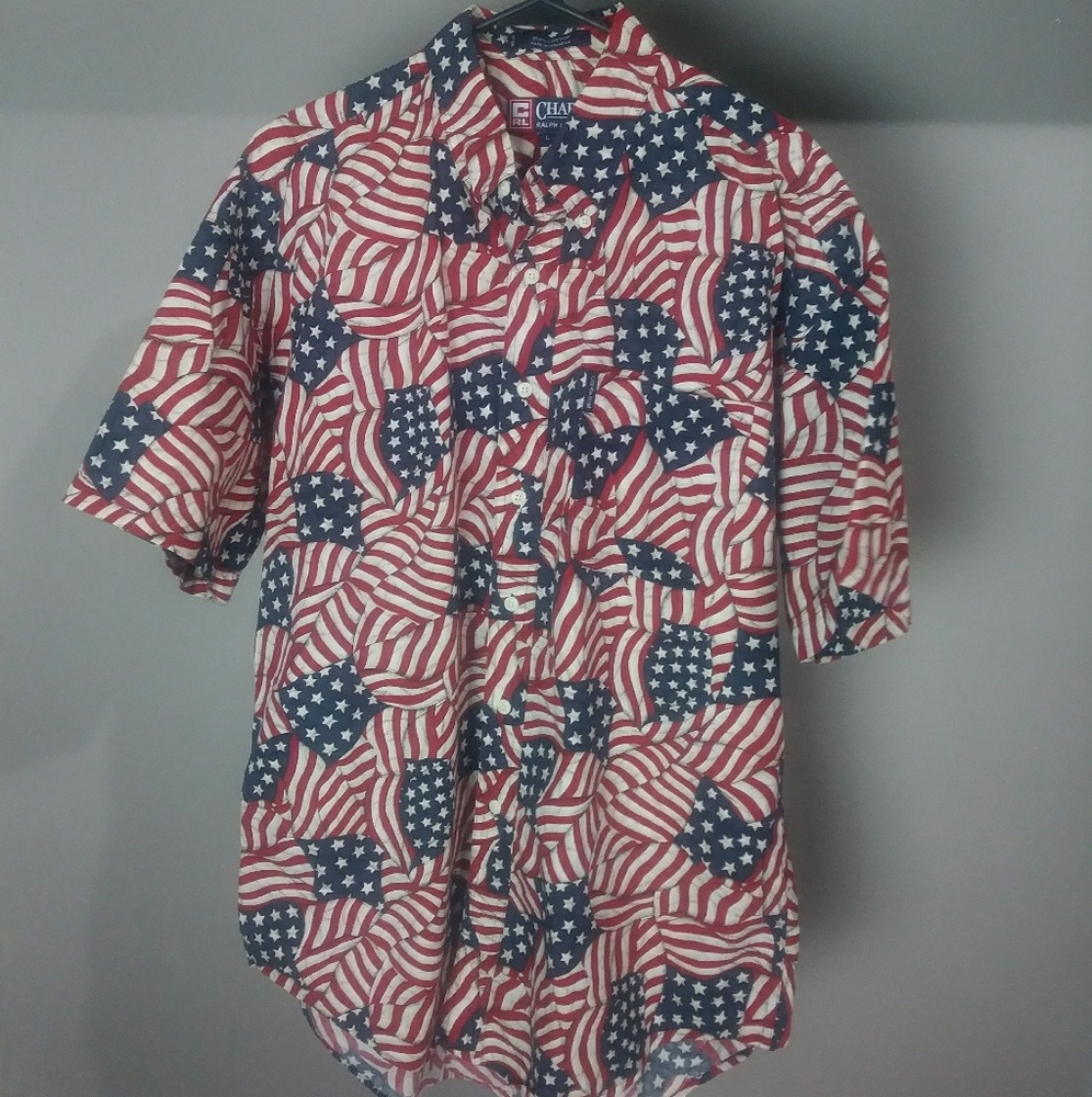 Vintage Chaps Ralph Lauren American Flag Shirt